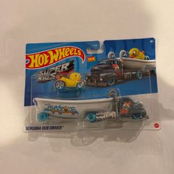 Hot Wheels Super Rigs Scrubba Dub Driver New