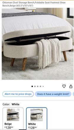 Storage bench for bedroom