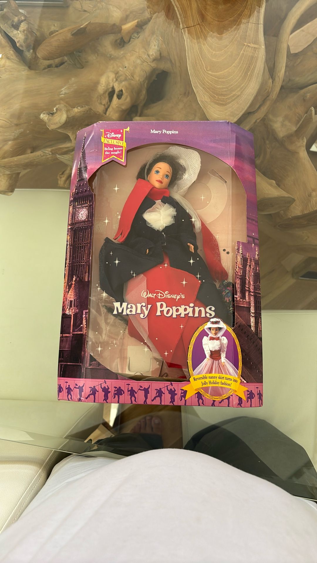 Mary Poppins Barbie With reversible nanny skirt, doll, $60
