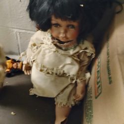 Vintage Native American Porcelain Doll