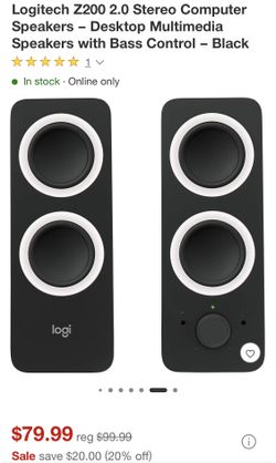 Logetech Z200 Stereo Speakers 🔊