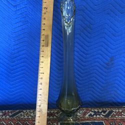 Mid Century Modern Art Glass Vase 24” Tall
