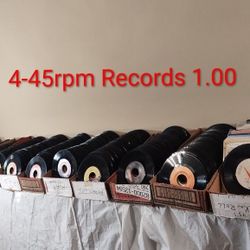 4-45rpm Records For $1.00