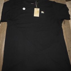 Dark Blue Burberry Shirt With Tag And Bag  Size L