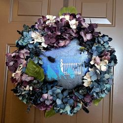 Haunted Mansion Themed Halloween Wreath