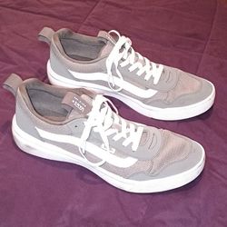 Men's Gray Vans Size 10.5