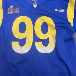 Aaron donald youth large jersey rams