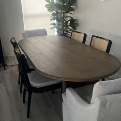 90 inch oval joss and main dining  table