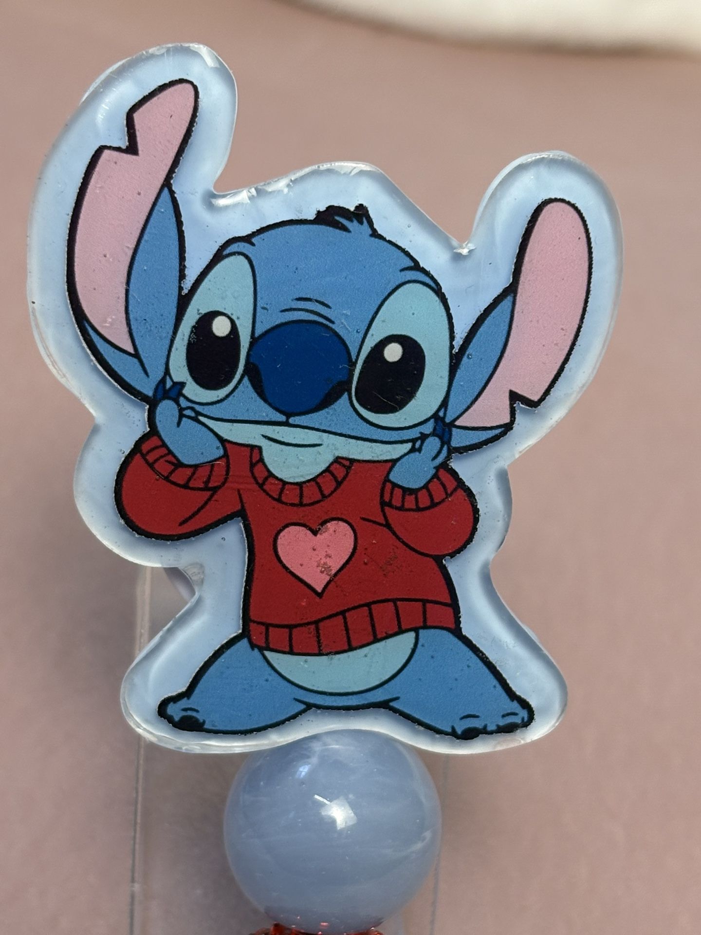 Blue Love Badge Holder