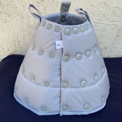 Gray Adjustable Dog Cat Cone E-Collar 