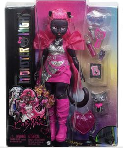 Monster High Catty Noir Doll & Pet Cat Amulette NEW!