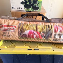 Coleman ARA 4 Dome Tent Like New
