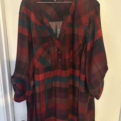Torrid Harper Challis 3/4 Sleeve Tunic 