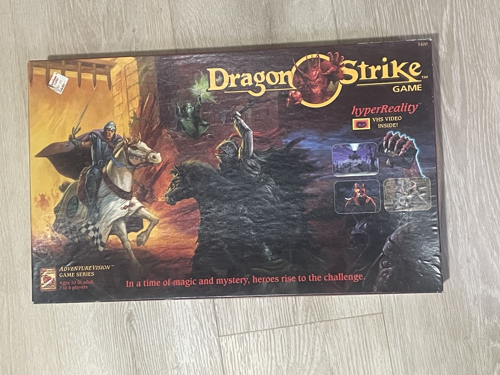 Vintage 1993 TSR Dragon Strike Board Game Complete with VHS