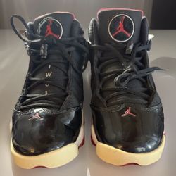 Nike Air Jordan 6 Rings Bred Black Red White Men's Size 8.5 Sneaker 322992-062