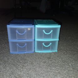 2 Pc Mini Drawers