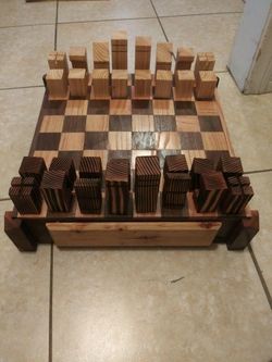 Handmade exquisite chess set