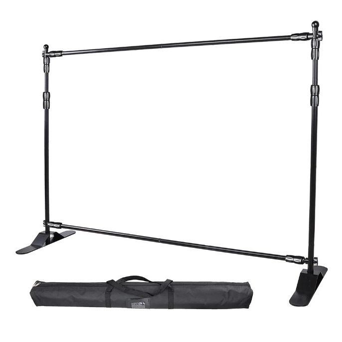 8ft Portable Jumbo Banner Backdrop Stand Exhibition Background Stand - Photography Equipment - Home Studio Business Equipment Supplies
