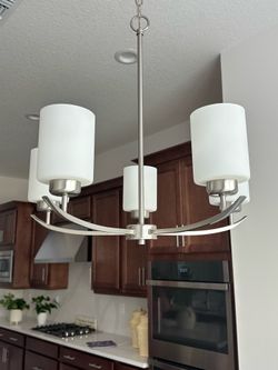 Dixon 17 in. 3-Light Brushed Nickel Chandelier