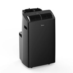 Midea 10000 BTU DOE/ 12000 BTU ASHRAE Smart Inverter DUO Portable Air Conditioner for Spaces up to 450 sq ft 