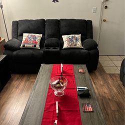 Ashley Furniture Mattinglen Sofa and Love seat With Coffee Table