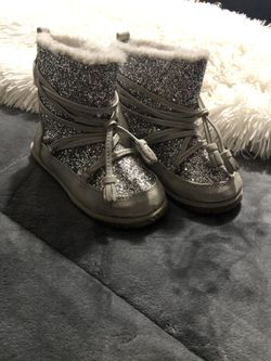 Glitter toddler boots