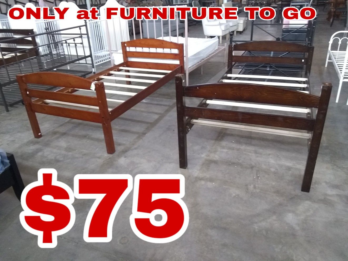 Twin bed $60 sale Tuesday 😎 2759 Irving Blvd Dallas 75207😎