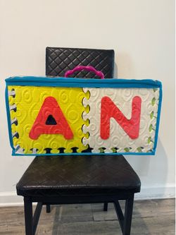 Large ABC Foam Puzzle Play Mat Set w/ Storage Bag