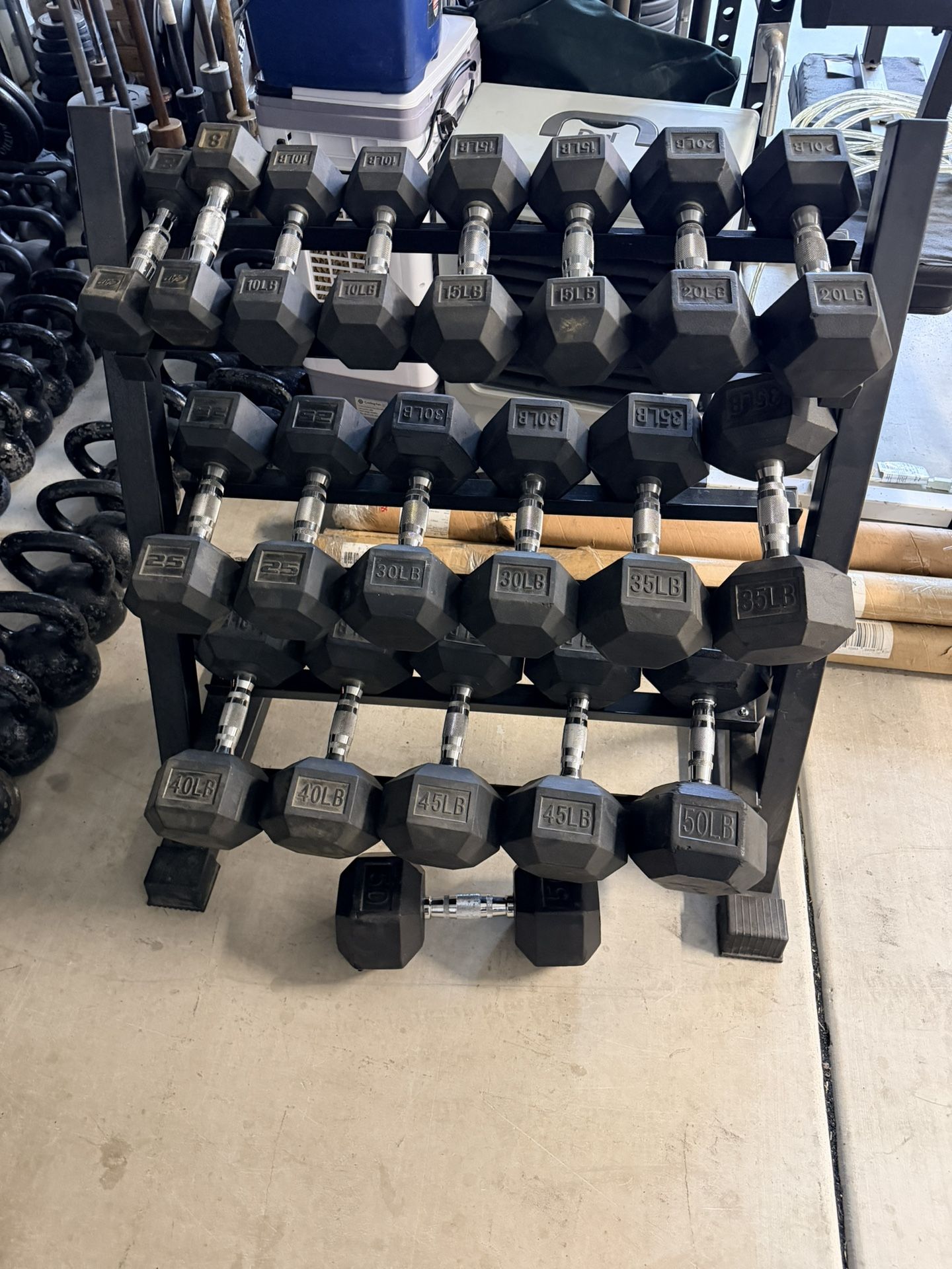 8-50lb Dumbbell Set