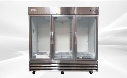 NSF 3Glass Door Stainless Steel Commercial Freezer CFD-3FFGSS