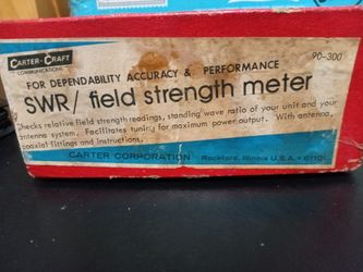 Carter Craft SWR Field Strength Meter 90-300