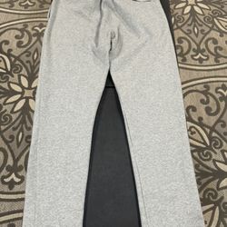 Nike Men's Sportswear Club Fleece Pants Grey Heather/White BV2737-063 Size XL 