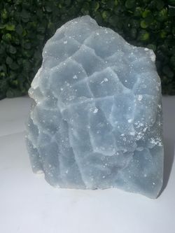 Blue Chalcedony Druzy Crystal Freeform – Sparkling Natural Display Piece