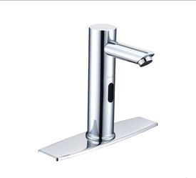 5474: Automatic Sensor Touchless Bathroom Faucet, Waterfall Single Hole Bathroom Sink Faucet Stainless Steel, Hands Free Motion Sensor Lavatory Faucet