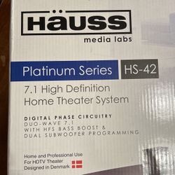 Haüss Media Labs Platinum Series 7.1 High Definition Home Theater System HS-42