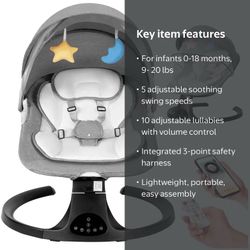 Baby swing with Toy Bar
