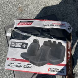 Leather Seat Cover Front And Back For Car