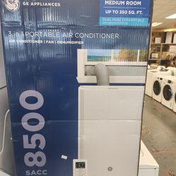 Amazing GE 8,500 BTU Portable Air Conditioner With Dehumidifier And Remote White APCD08JASW