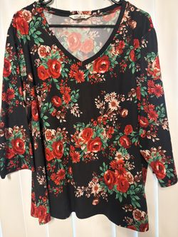 Floral Plus Size Blouse