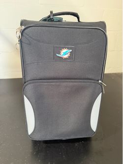 Miami Dolphins Rolling Carry-On Suitcase Luggage Travel Bag