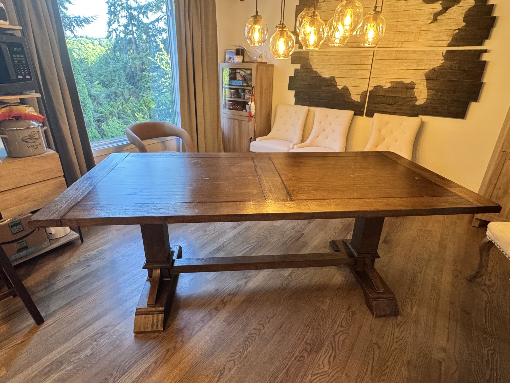 84 Inch Dining Table With 3 Chairs 