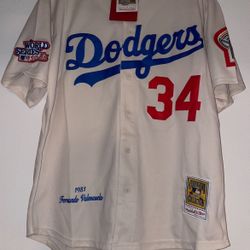 Valenzuela Dodgers Retro World Series Jersey