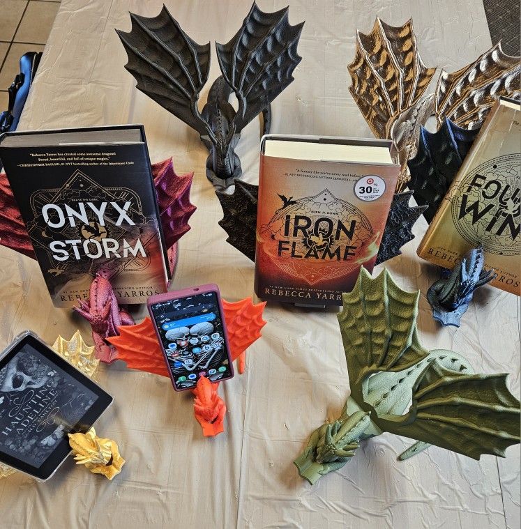 3d Printed Dragon Book Holder 