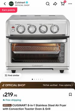 Cuisinart 8-in-1 Air Fryer Toaster Oven