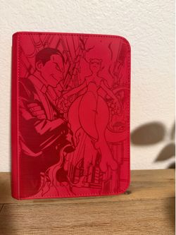 Vaultx 4 Pocket Red Binder featuring Team Rockets Mewtwo
