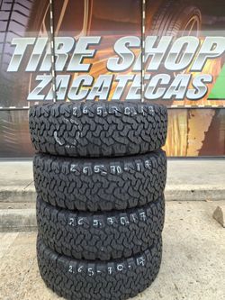 Set 265/70/17. BFGOODRICH ALL TERRAIN T/A  KO2