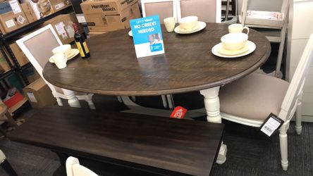 Xmas sale💥Brand new 6 pc dining set (bench+ table+ 4 chairs )-FIRM ON PRICE