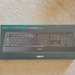 BRAND NEW Logitech K800 Illuminated Backlit Wireless Keyboard w/ USB Dongle - NEW