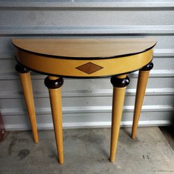 90's Bombay Half-moon Console Table 