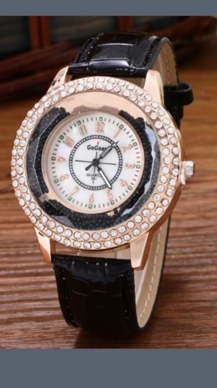 Black Rhinestone bracelet moving watch! Brand new super cute!
